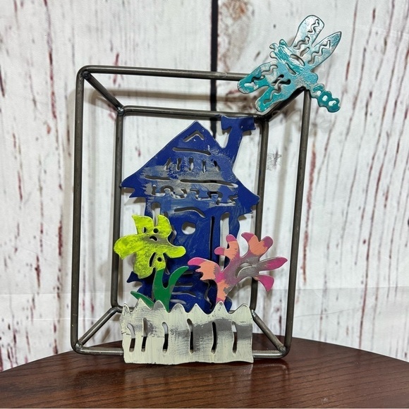 Suzy Toronto Limited Edition Whimsical Metal Wall Art with Butterfly & Dragonfly - Picture 8 of 16